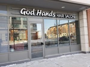 God Hands Hair Salon Store Front